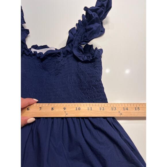 Hill House Home Women's Blue Square Neck The Ellie Nap Dress Size Small - Picture 7 of 10